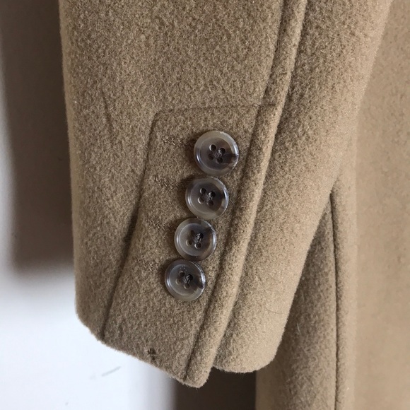 Lands’ End Men’s Tan Wool Overcoat Duster Size 42 - Picture 6 of 8